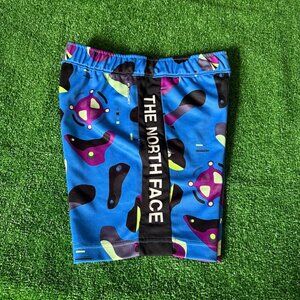 The North Face Kids Never Stop Elastic Waist Flashdry Blue Training Short Size M